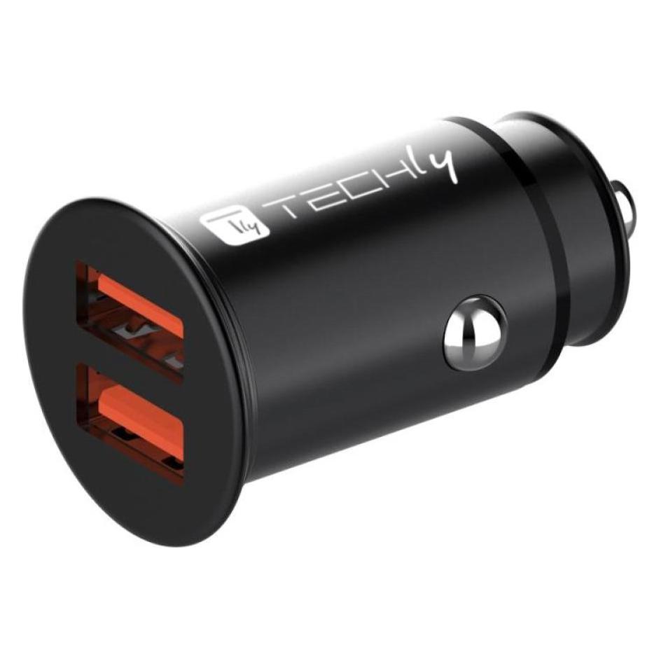 Techly Mini Car Charger 2 Ports USB-A (IUSB2-CAR5-AA36W)
