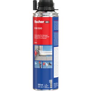 Fischer Pistolenreiniger 053085, PUR 500, PU-Reiniger für Schaumpistolen, 500ml