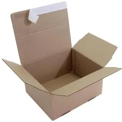Transpak, Versandkarton + Versandbox, Automatikkarton 1-wellig Masse 213x153x109mm A5, Qualität 1.20B, braun Automatikboden