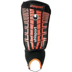 Uhlsport Schienbeinschützer Flex Plate Black/Fluo Red XXS - Größe:XXS