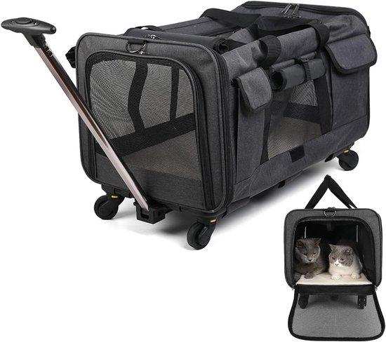 Rollbarer Transport für Haustiere mit abnehmbaren Rädern - geeignet für Tiere bis zu 9 kg