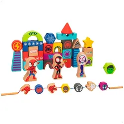 Woomax Marvel Pidey Spielset aus Holz