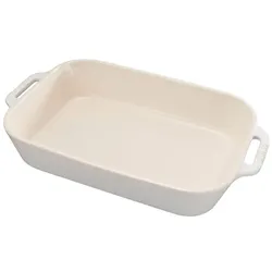 Zwilling Zestaw 3 prostokątnych półmisków ceramicznych STAUB 40508-174-0 - kość słoniowa, Backform, Weiss
