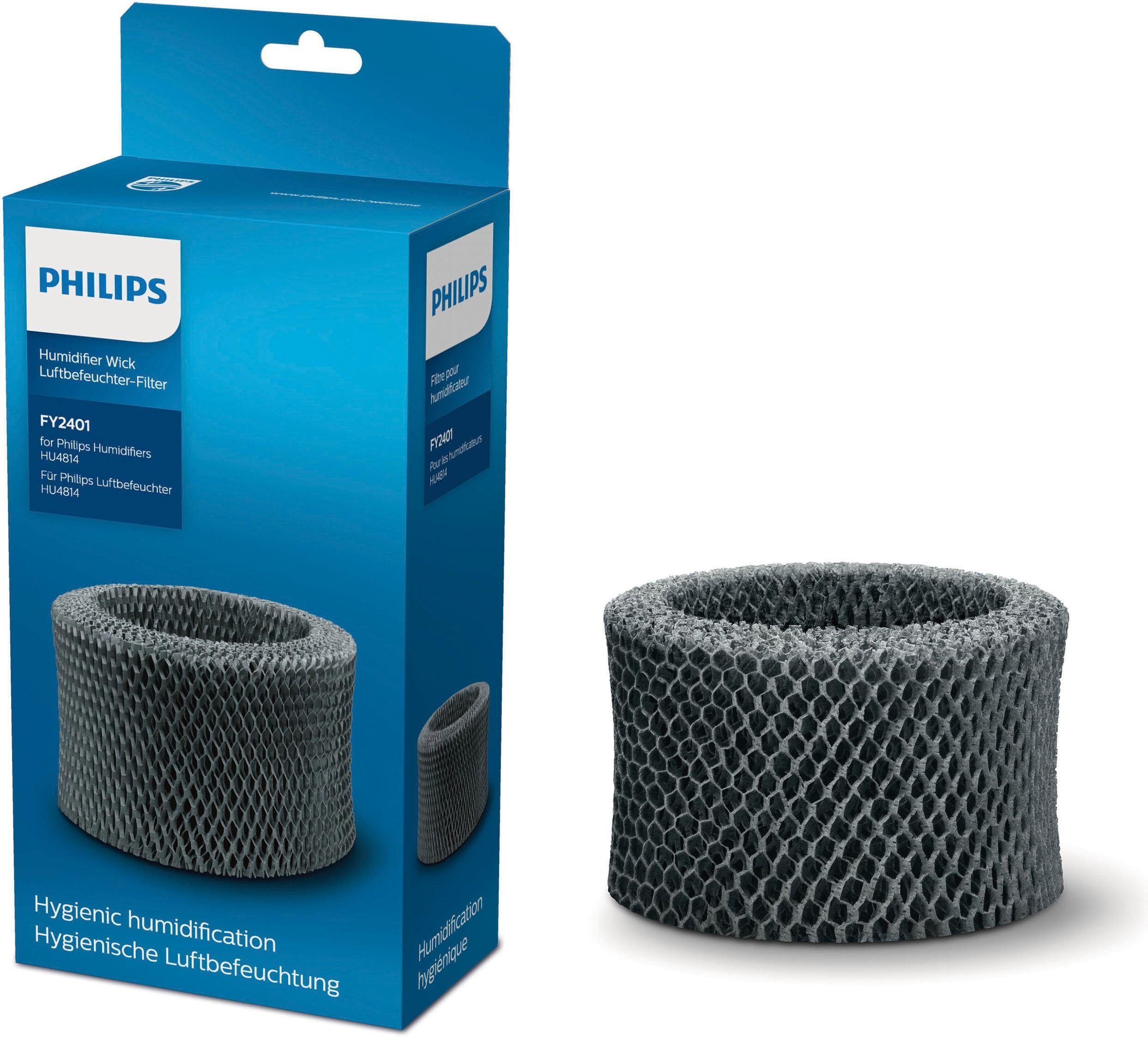 Befeuchtungsfilter PHILIPS "FY2401/30", grau, 1 Stk., Filterkartuschen, Befeuchtungsfilter, bis zu 99 % weniger Bakterien grau 1 Stk.