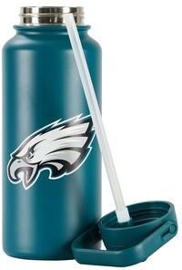 Sweet Home Collection NFL Big Logo Stainless Steel 32oz Flip Straw Water Bottle