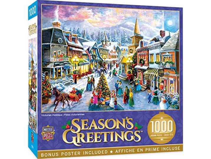 MasterPieces 1000-teiliges Weihnachtspuzzle – viktorianische Feiertage – 48,9 x 67,9 cm