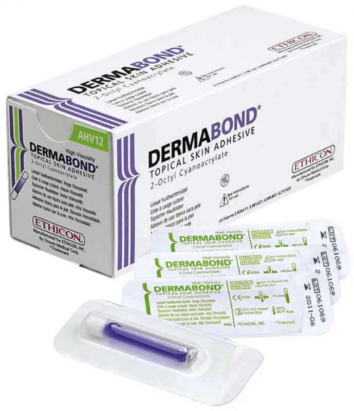 Ethicon DERMABOND HDV Hautkleber,12 x 0,5 ml Ampullen AHV12