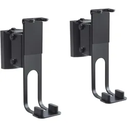 Purelink PureMounts (1 Paar, Wandmontage, Neigbar, Schwenkbar), Lautsprecher Ständer + Wandmontage, Schwarz
