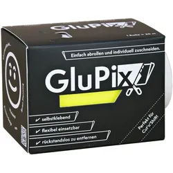 GluPix Elektrostatische Haftnotiz auf Rolle 7,5 cm x 20 m zuschneidbar gelb
