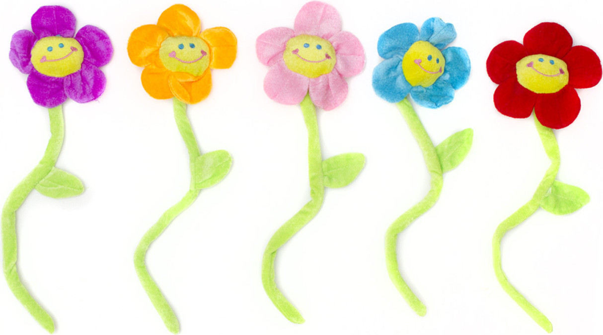 Interactieve zingende bloem in blauw met geluid, 40 cm - Grappig speelgoed en kerstdecoratie