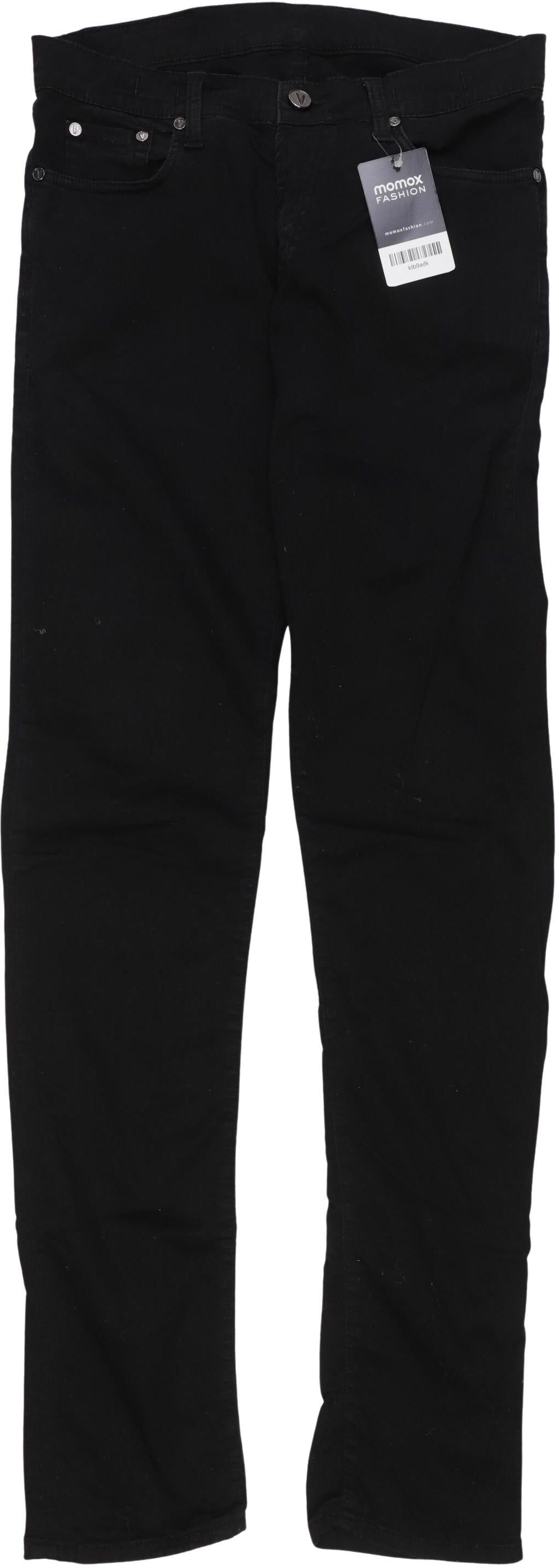 Versace Collection Herren Stoffhose, Schwarz, Gr. W28, Baumwolle / Elasthan - Second Hand