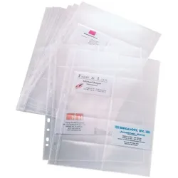 Sigel Visitenkartenhüllen VZ351 transparent, 31.3x21.8 cm