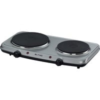 Doppelkochplatte ELTAC DK 28 silber, 2.500 Watt, Kochflächen Ø 14,5cm / Ø 18cm