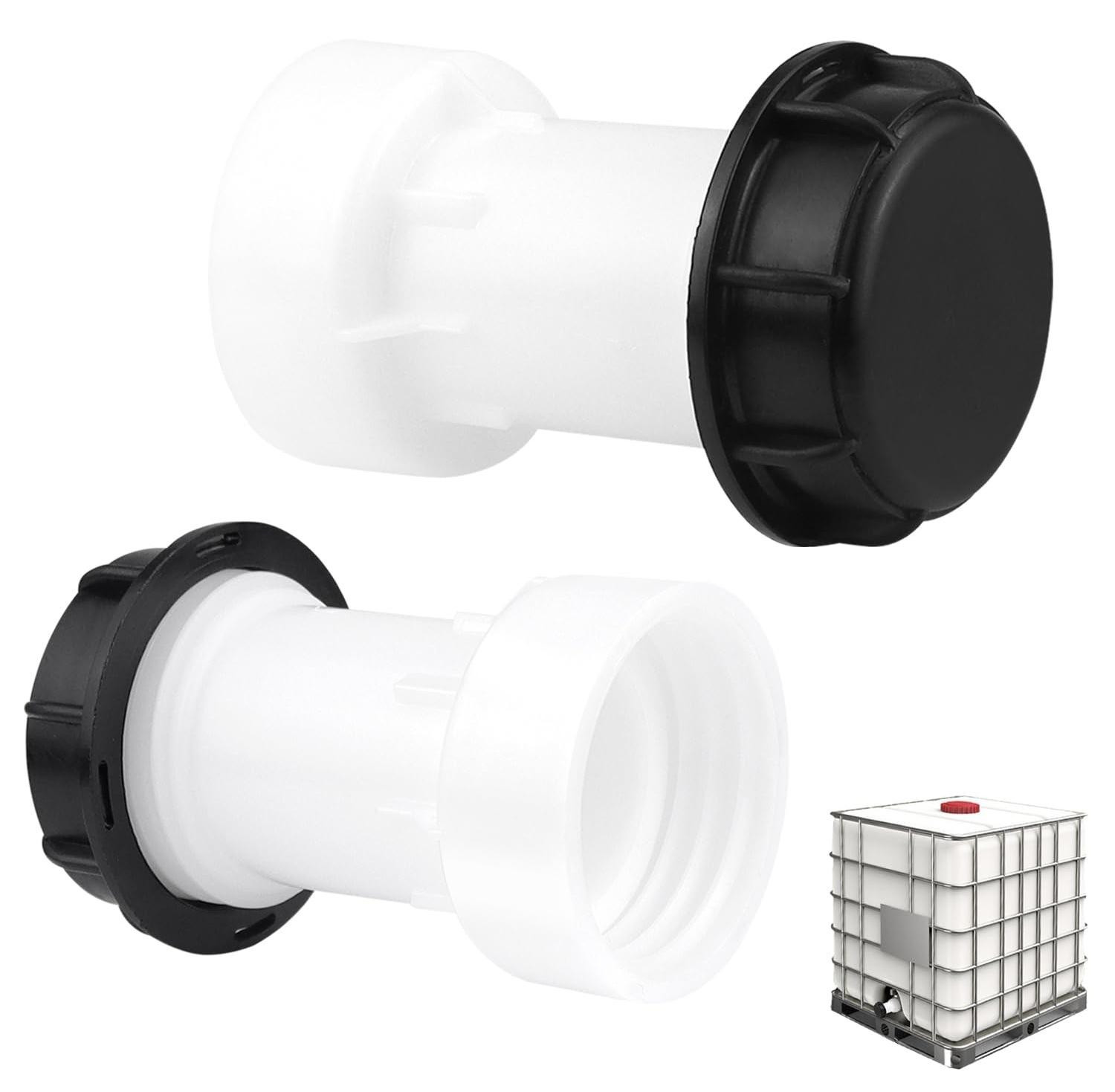 Merkloze IBC-tank accessoires met verlengstukadapter