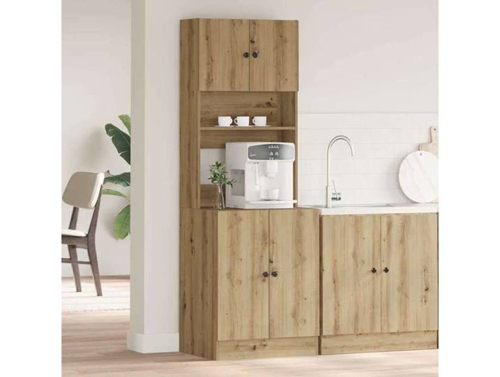Moderne Buffet de cuisine - Chêne artisanal - 60x50x180 cm - Support pour cuisine @FR 7359