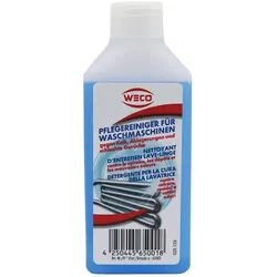 Waschmaschinenpflege Weco Pflegereiniger 250 ml Flasche gegen Kalk, Ablagerungen und schlechte Gerüche