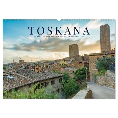 Motive der Toskana (Wandkalender 2027 DIN A2 quer), CALVENDO Monatskalender