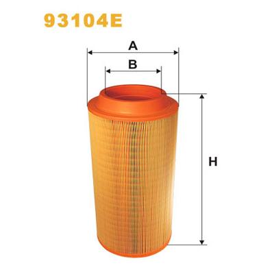 WIX FILTERS Luftfilter 93104e 192mm für Volvo Mercedes