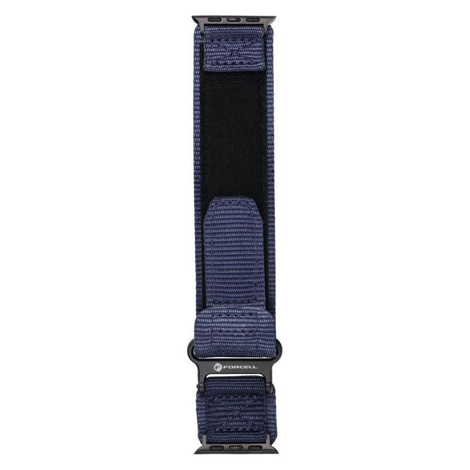 Forcell Strap F-DESIGN FA05 nylon strap for APPLE Watch 38 / 40 / 41 mm blue (Nylon) (5903396291555)