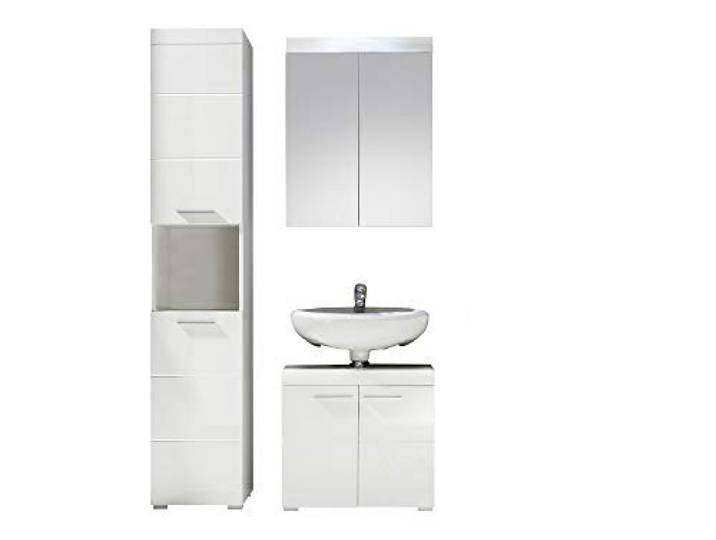 Amanda Badmöbel weiß Design 3-teilig