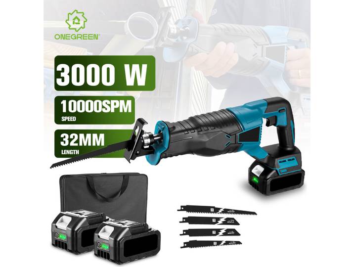 Makita – scie alternative électrique Rechargeable, 10000SPM, 3000W, Machine de découpe du métal et du bois, broche de batterie 18V