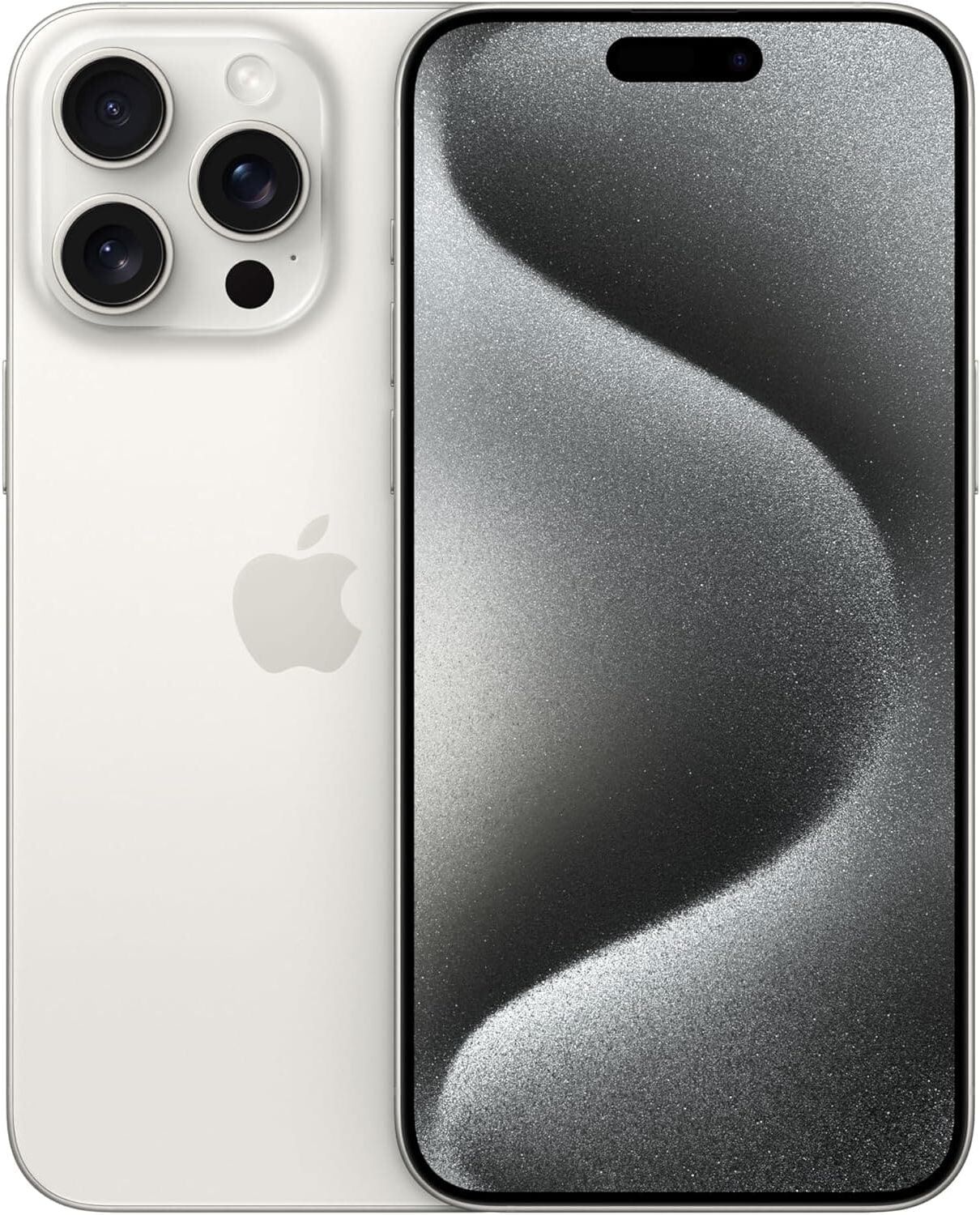 Apple iPhone 15 Pro 5G 128GB White Titanium Sim-Free Unlocked Mobile Phone, Used - Very Good