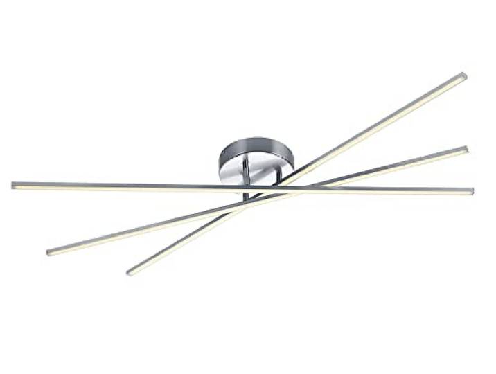 Trio Leuchten 671610307 Plafonnier\, Métal\, 8.5 W\, Nickel Mat