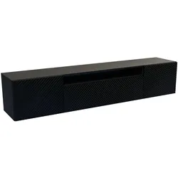 LOWBOARD CAVA 200/41/40 cm, Hängender TV-Schrank Schwarz