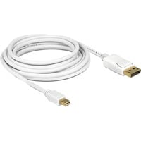 Adapterkabel mini-DisplayPort > DisplayPort weiß, 2 Meter