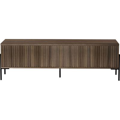 Lowboard OTTO HOME "Valloire", braun, B:176cm H:55cm T:38cm, Holzwerkstoff, MDF, Sideboards, Lowboard, Kommode, Push-to-open Funktion, Breite 176 cm