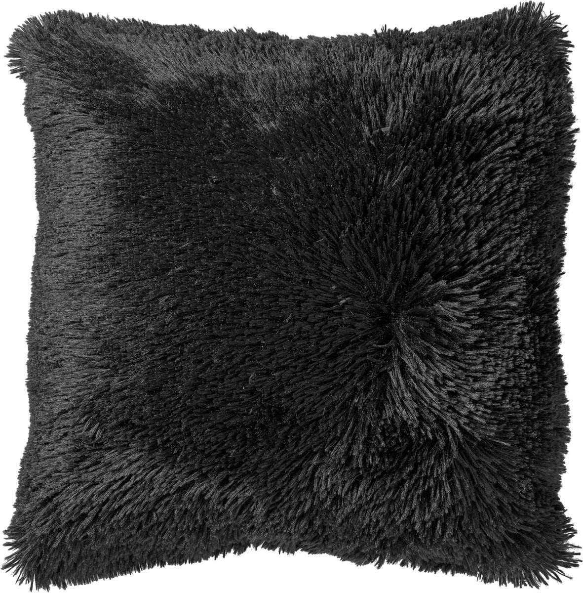Dutch Decor FLUFFY kussenhoes Raven zwart - 60 x 60 cm