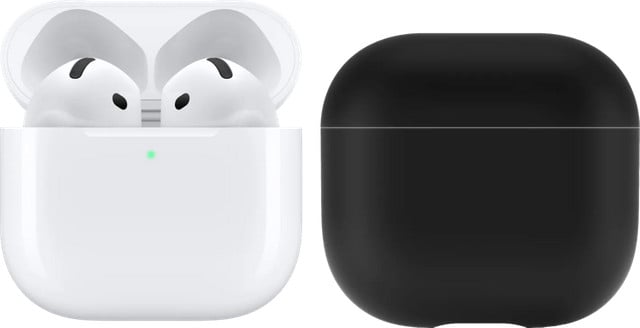 Apple AirPods 4 met hoesje en Bluetooth in-ear oordopjes