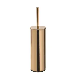 Brillantbad BORAL WC-Bürstengarnitur Messing Gold Kupfer poliert 95x342x105 mm für Bad & WC >> zum Bohren
