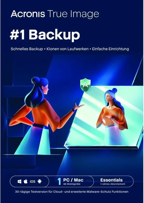Acronis Cyber Protect Home Office Essentials für 1 PC für 1 Jahr  (ESD)