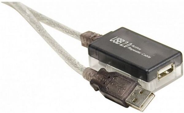 Onedirect Câble rallonge amplifiée USB 2.0 12m Rallonge pour périphérique, amplificateur électronique, jusqu'à 36m