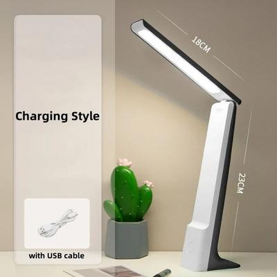 Uplifted Finds LED Folding Desk Lamp With USB Charging, Touch Control & Eye Protection black Charging