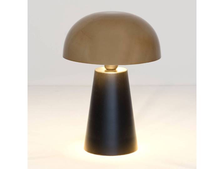Design tafellamp Fungo, zwart, Woon-/ Eetkamer, metaal, Design, tafellamp