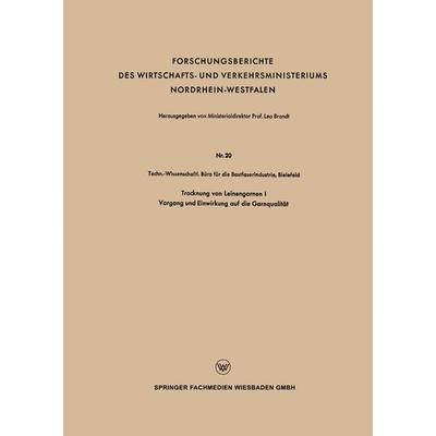 Trocknung von Leinengarnen I, Set von Techn.-Wissenschaftl. Büro die Bastfaserindustrie, VS Verlag für Sozialwissenschaften, 978-3-663-19994-6