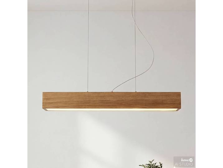 Suspension DIMO 80 x 150 x 4cm Marron Bois massif en pin, huilé LED Module LED