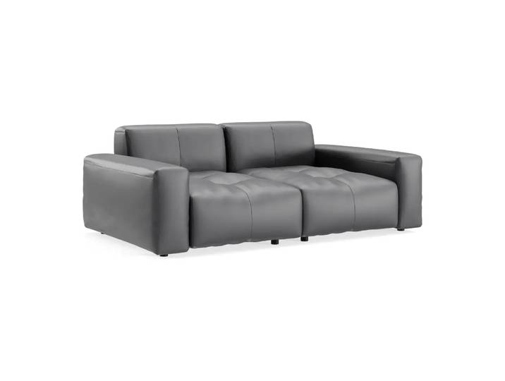 Einzelsofa Pensacola 2.0, Edition, kat. d, life line grey, Leder