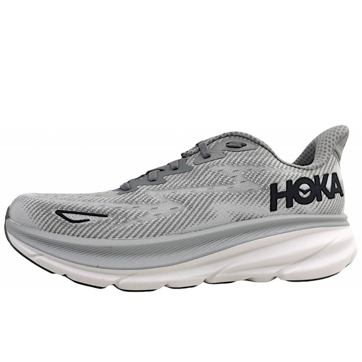 Hoka Clifton 9 Sportschuhe Herren Laufschuh Grau Freizeit, Schuhgröße:EUR 46 | UK 11