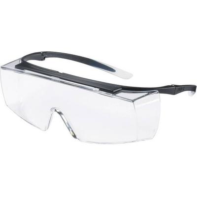 uvex super f OTG 9169585 Schutzbrille inkl. UV-Schutz Schwarz, Weiß