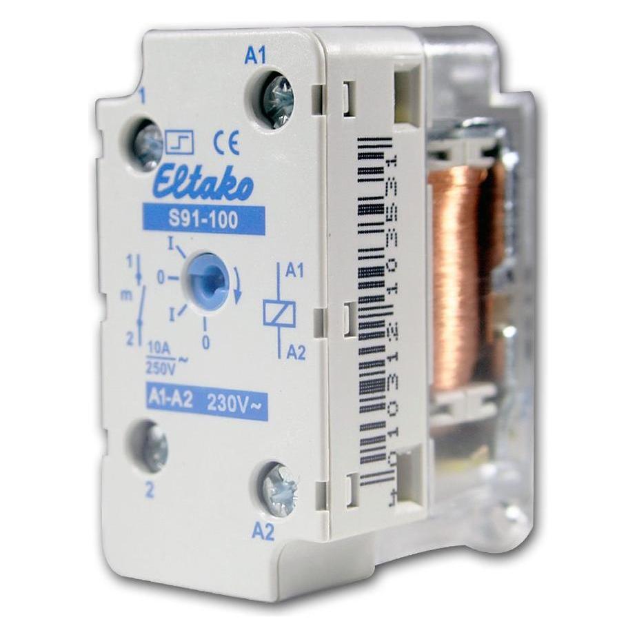 Eltako S91100230V Leistungsrelais Weiss 1 (S91-100-230VAC)