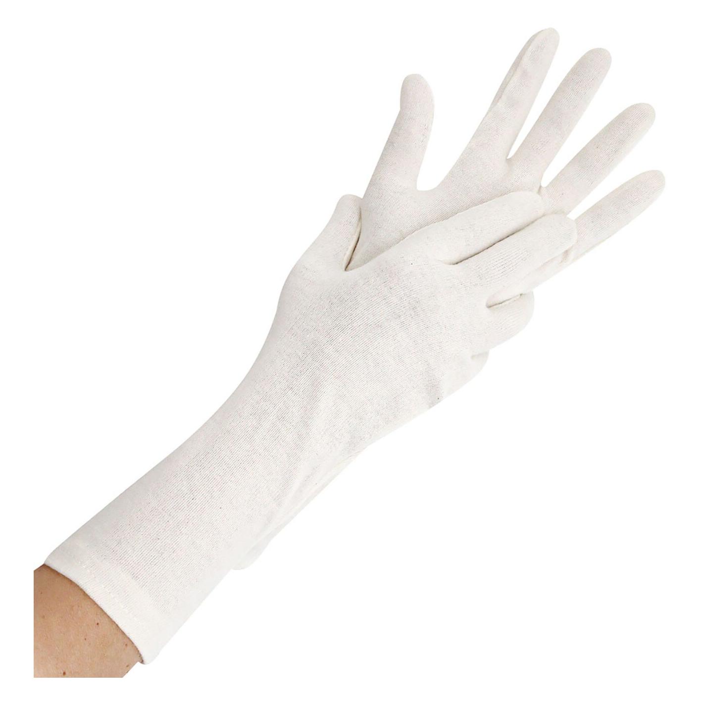 franz mensch Hygostar Baumwoll-Handschuh NATURE 35cm Grösse L, natur, Stück (L) (27209)