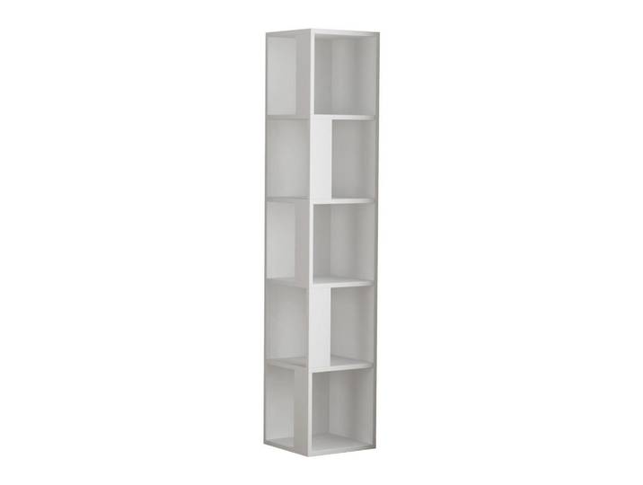 Calicosy Eckregal 5 Regale weiß H161 cm - Piano, Weiß, 34x161x34 cm, Wohnzimmer, Regale, Bücherregale