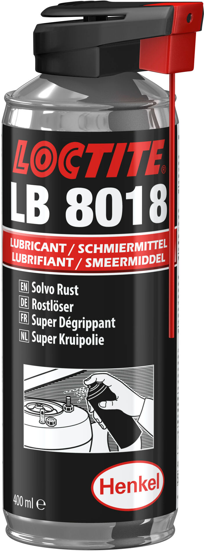 Loctite Abglättmittel Lb 8018 Ae Egfd/ro/ua/tr [400 Ml] 2101563 0.4l
