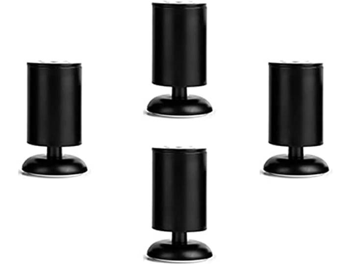 JGHITROME Möbelbeine, Möbelstützfüße, moderner Ersatz, für Kaffee, Büro, Couch, Couch, Couch, zylindrische Kommode, 4 Stück, verstellbar, 1,5 cm (3,9 Zoll)