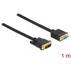 DELOCK 86752 - Kabel DVI 12+5 Stecker zu VGA Buchse 1 m