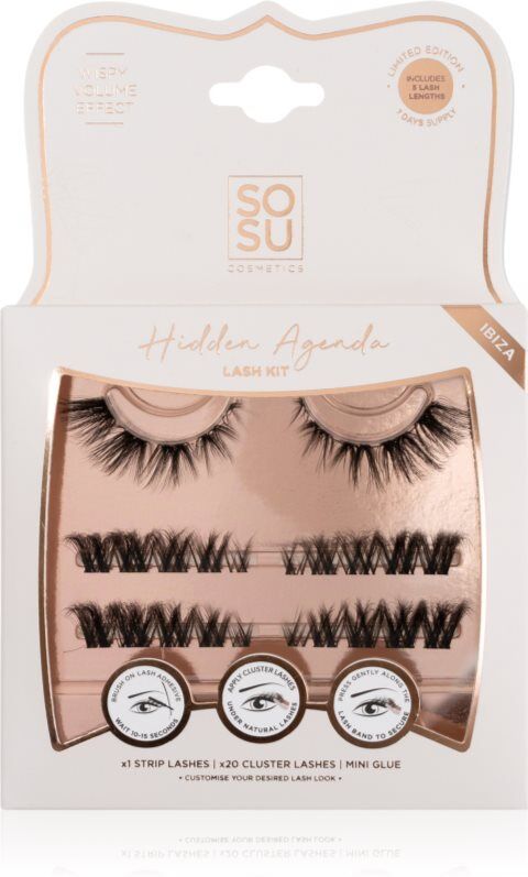SOSU Cosmetics Hidden Agenda Lash Kit faux-cils Ibiza 1 pcs
