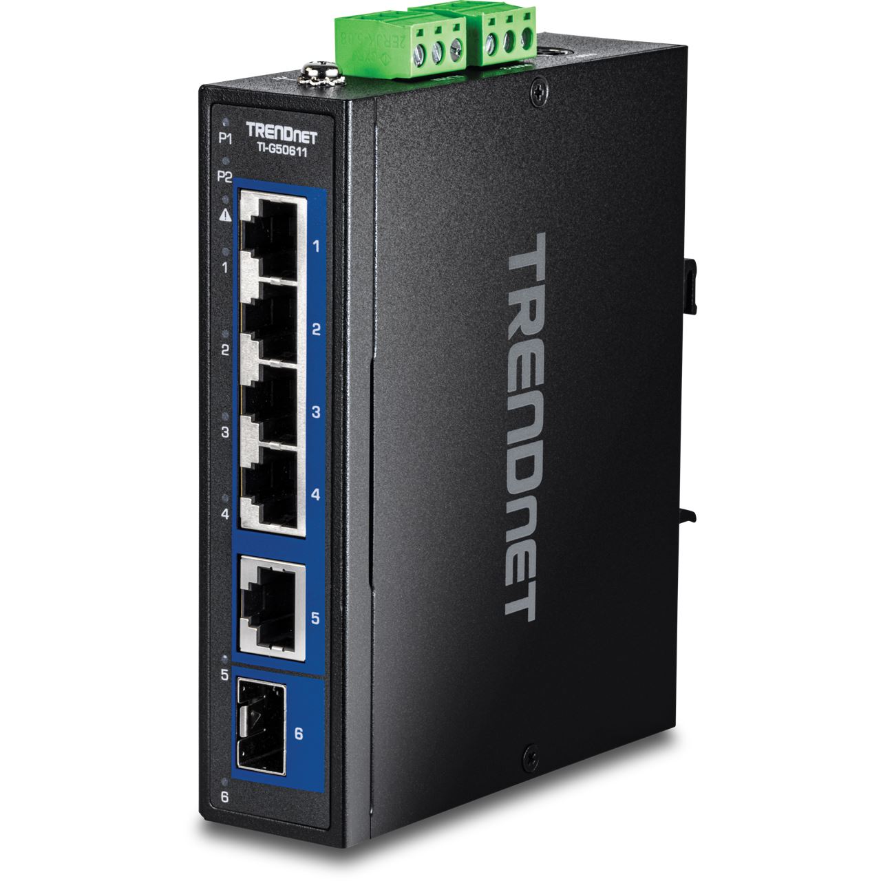 TrendNet 6-Port Industr. 2.5G DIN-Rail Switch with 10G Ports